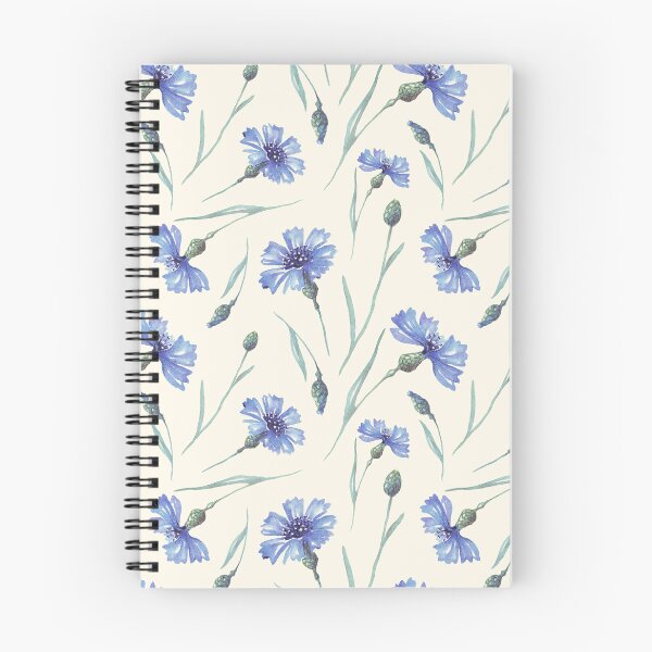 Item preview, Botanical Floral Seamless pattern- delicate cornflowers designed and sold by Red Witch Art.