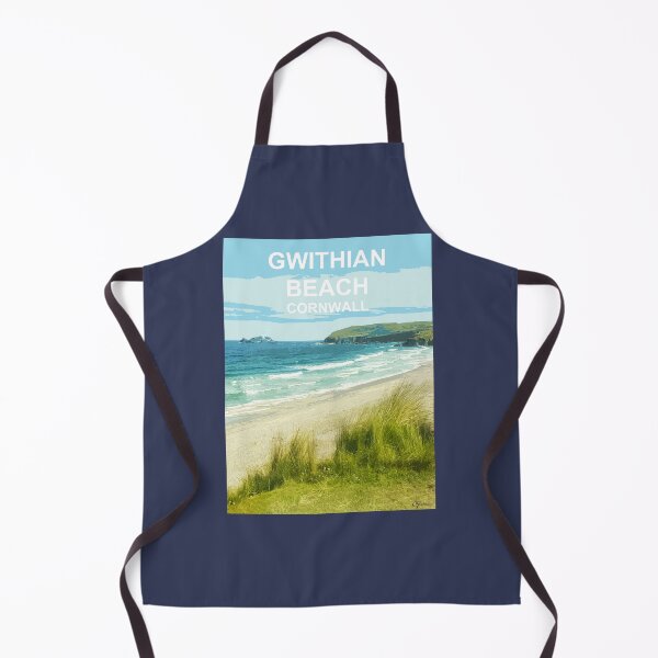 Item preview, Gwithian Cornwall. Hayle Godrevy. Cornish gift. Travel poster designed and sold by BarbaraGlebska.