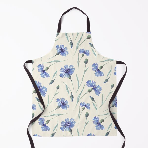 Item preview, Botanical Floral Seamless pattern- delicate cornflowers designed and sold by Red Witch Art.