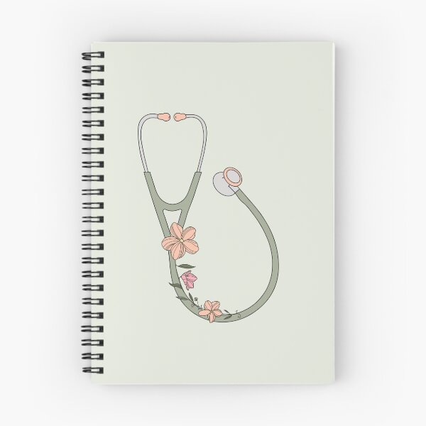 Item preview, Green stethoscope with flowers  designed and sold by Preslava Genova.