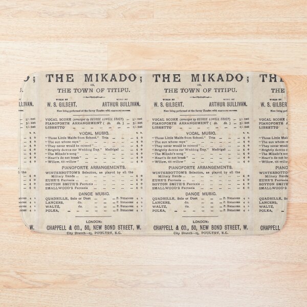 Item preview, The Mikado vocal pianoforte score vintage advert designed and sold by Lifes-a-boon.