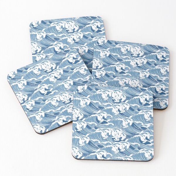 Item preview, White Horses - Superiority Blue designed and sold by appleyards.