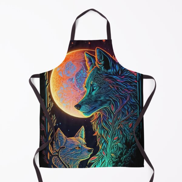 Item preview, Wolves and moon glowing tarot designed and sold by Visual-wallart.