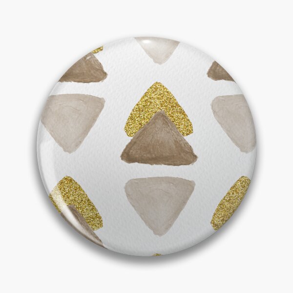 Item preview, Triangle Pattern - Coffee & Gold Accents designed and sold by Andrea Turner.