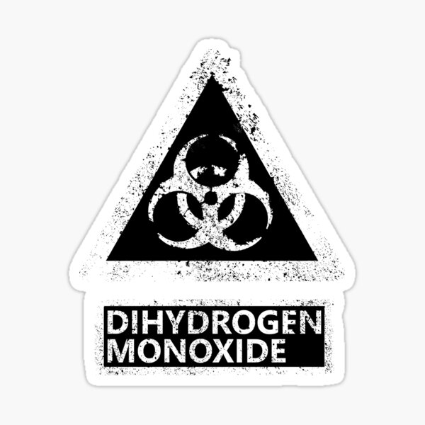 Artikel-Vorschau von Dihydrogenmonoxid in schwarz, designt und verkauft von Manoroma.