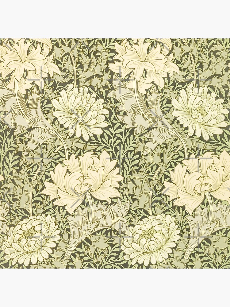 Thumbnail 3 of 3, Throw Pillow, Chrysanthemum - William Morris designed and sold by starrylite.
