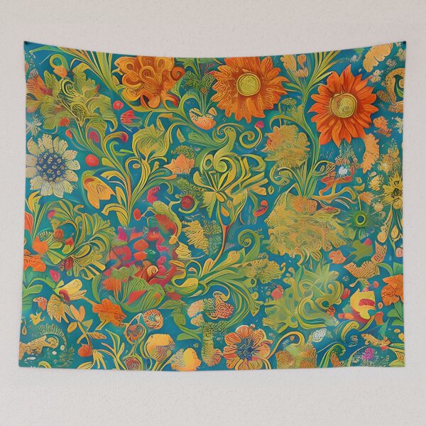 Item preview, Dreamland Wonders: An Intricate Floral Composition designed and sold by nouveaudecor.