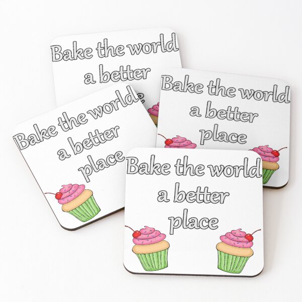 Item preview, Bake The World A Better Place Cupcake Bakery  designed and sold by TheRainFamily.