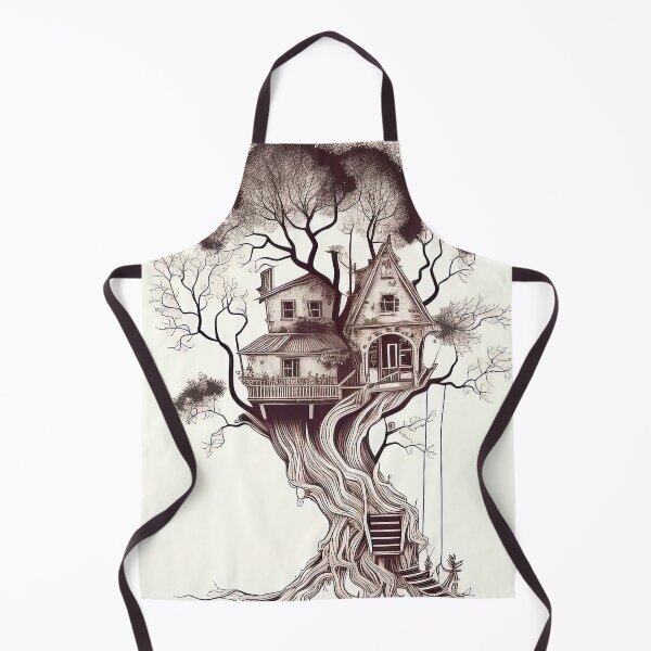 Item preview, Abstract outline treehouse sepia style colors designed and sold by RK - Shop.