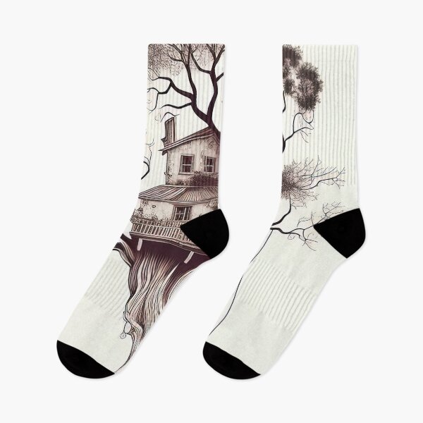 Item preview, Abstract outline treehouse sepia style colors designed and sold by RK - Shop.