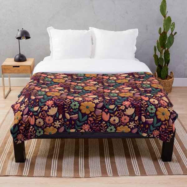 Item preview, pattern of colorful flowers. designed and sold by CutePatternsRB.