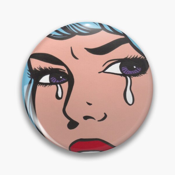 Item preview, Blue Curl Crying Comic Girl designed and sold by turddemon.