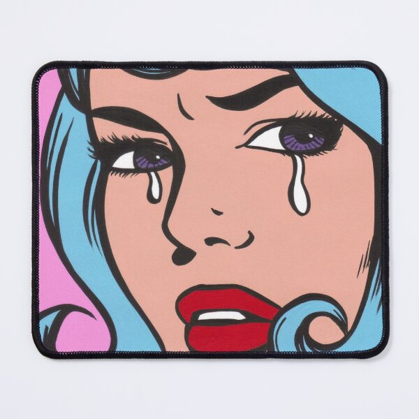 Item preview, Blue Curl Crying Comic Girl designed and sold by turddemon.
