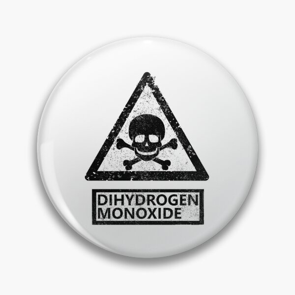 Item preview, Dihydrogen Monoxide warning with Skull designed and sold by Manoroma.