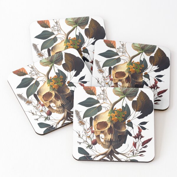 Item preview, Skull and botany, Bones and botany,  designed and sold by blakfrog.