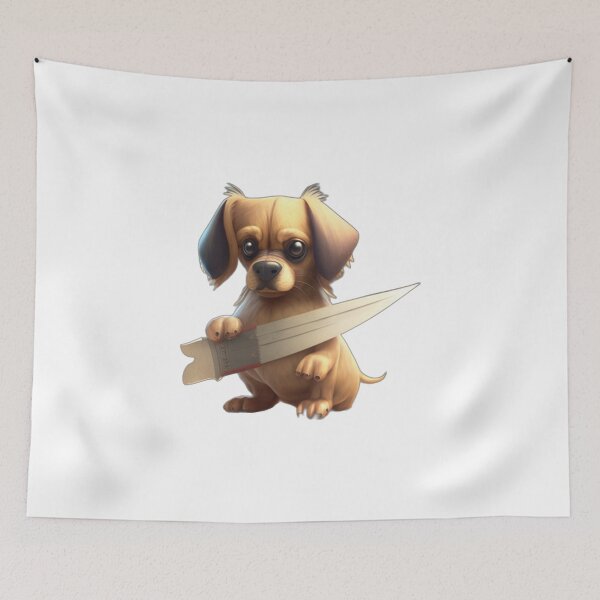Item preview, Dog With Knife designed and sold by Binohshop.