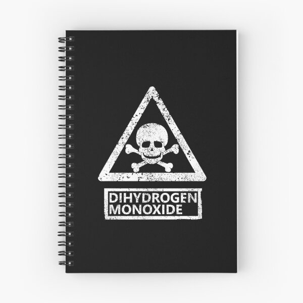 Item preview, Dihydrogen Monoxide warning sign black with Skull designed and sold by Manoroma.