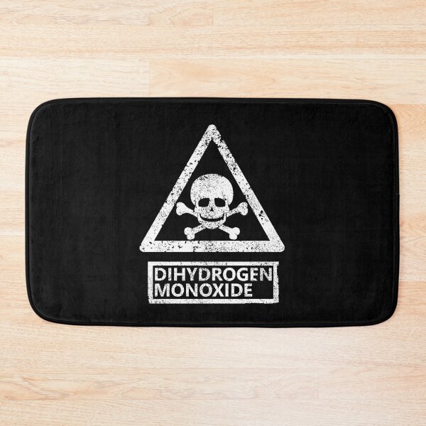 Item preview, Dihydrogen Monoxide warning sign black with Skull designed and sold by Manoroma.