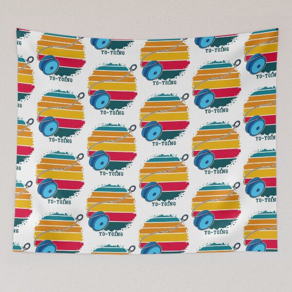 Item preview, retro yoyo world, nostalgic art designed and sold by Design_for_merch.