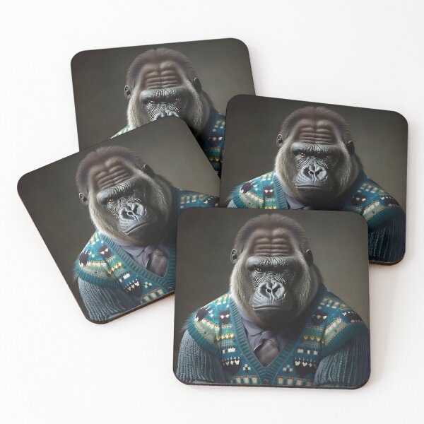 Item preview, Gorilla in a Sweater - Animal Art designed and sold by Chrisjeffries24.