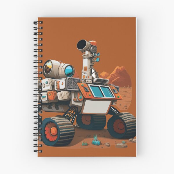 Item preview, Retro Mars rover lander illustration designed and sold by Marcus Burnette.