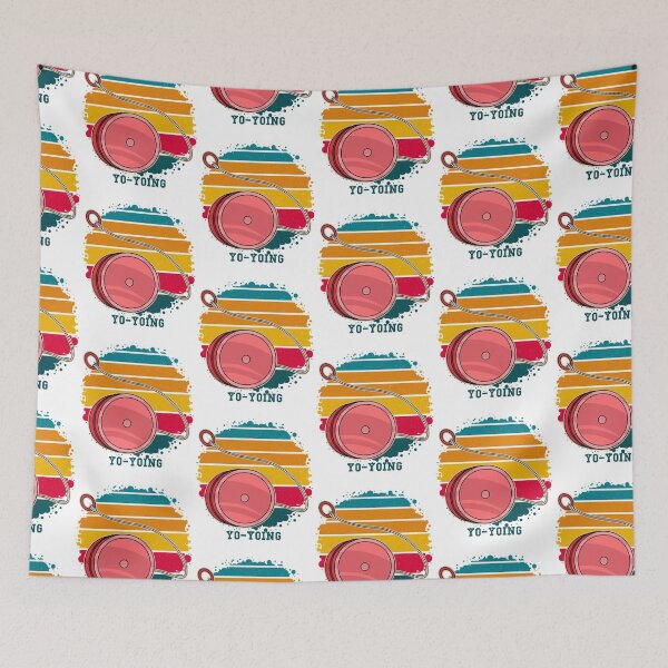 Item preview, retro yoyo world, nostalgic art designed and sold by Design_for_merch.