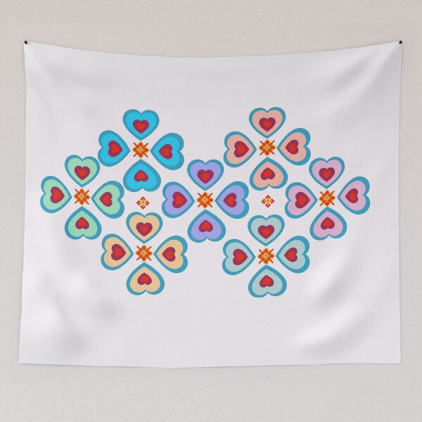 Item preview, Heart pattern retro style 58 designed and sold by Bakkia.