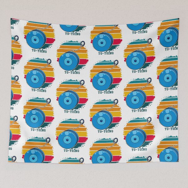Item preview, retro yoyo world, nostalgic art designed and sold by Design_for_merch.