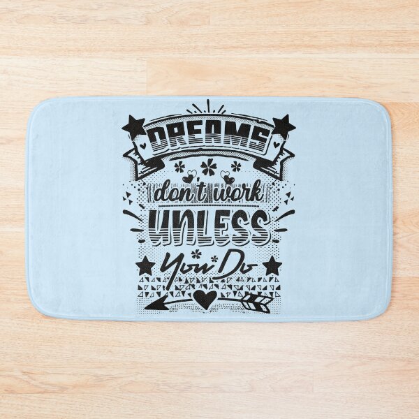 Item preview, Dreams don't work unless you do - funny saying designed and sold by VichallanStudio.