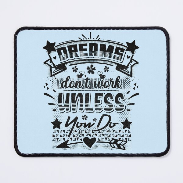 Item preview, Dreams don't work unless you do - funny saying designed and sold by VichallanStudio.
