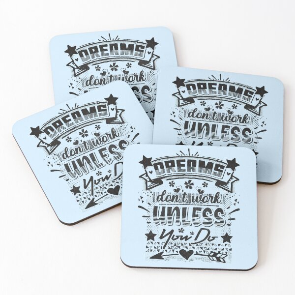 Item preview, Dreams don't work unless you do - funny saying designed and sold by VichallanStudio.