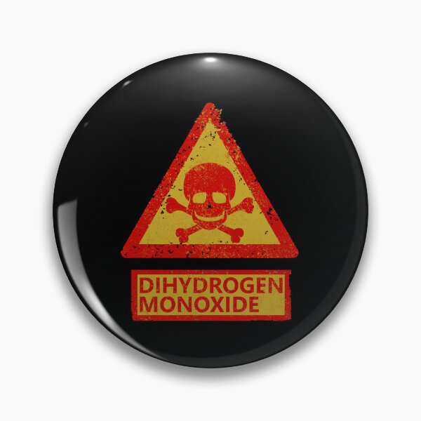 Item preview, Dihydrogen Monoxide warning sign with Skull designed and sold by Manoroma.