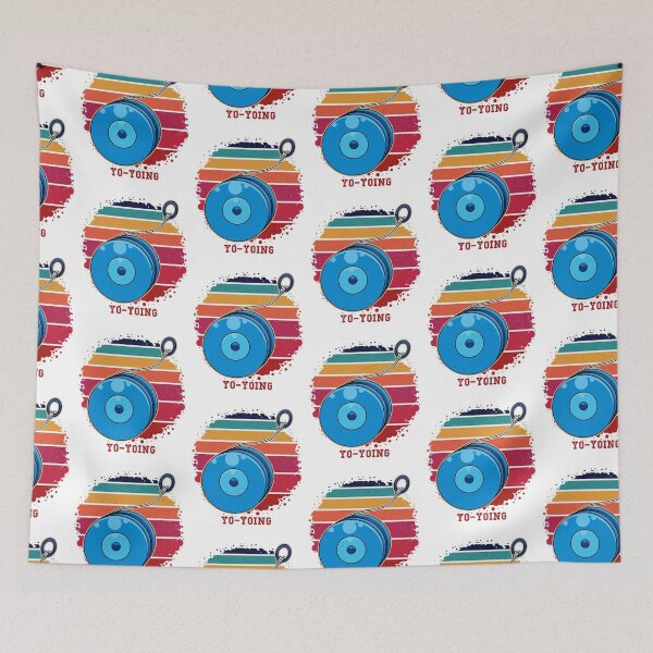 Item preview, Retro yoyo world, nostalgic art designed and sold by Design_for_merch.