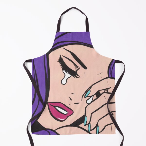Item preview, Purple Hair Crying Comic Girl designed and sold by turddemon.