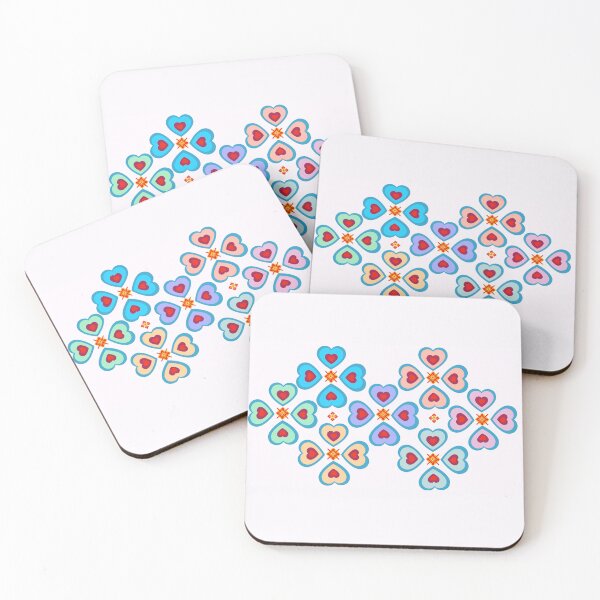 Item preview, Heart pattern retro style 58 designed and sold by Bakkia.