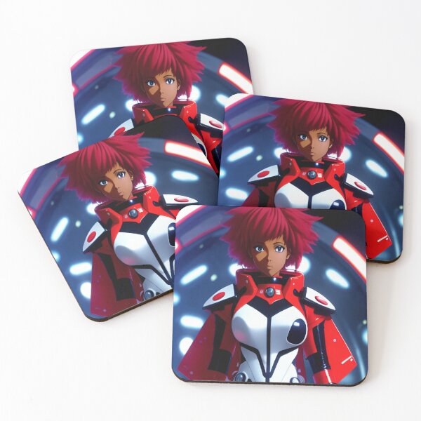 Item preview, Red Alpha 1 | Black Anime Girl designed and sold by blackanimemecca.