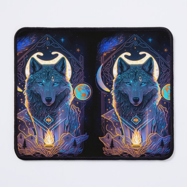 Item preview, Wolves at night glowing tarot designed and sold by Visual-wallart.