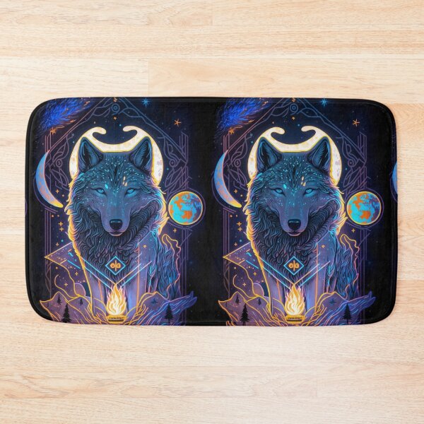 Item preview, Wolves at night glowing tarot designed and sold by Visual-wallart.