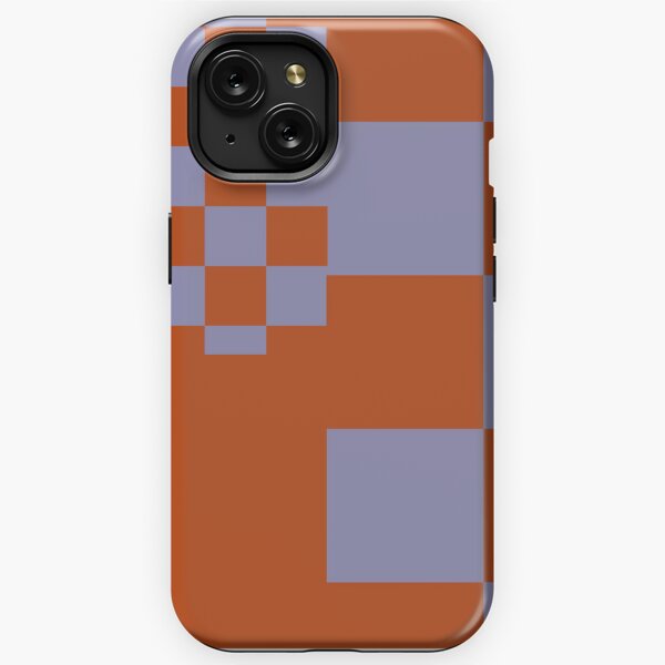 Pastel Floral Uneven Checkered Pattern iPhone 15 14 Rugged Case