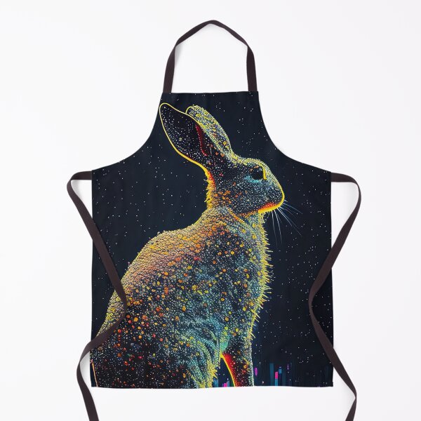 Item preview, Pixelart pointillism style hare in nature designed and sold by RK - Shop.