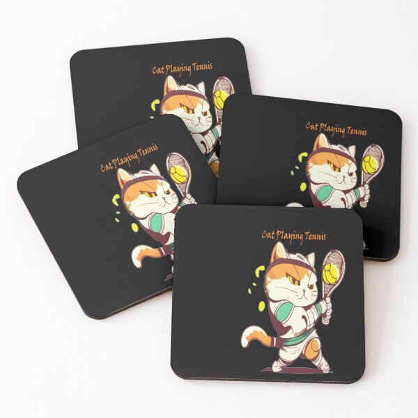 Item preview, Cat Playing Tennis tshirt designed and sold by stephHIP.