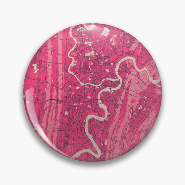 Item preview, Chongqing City Map of China  - Blossom designed and sold by deMAP.