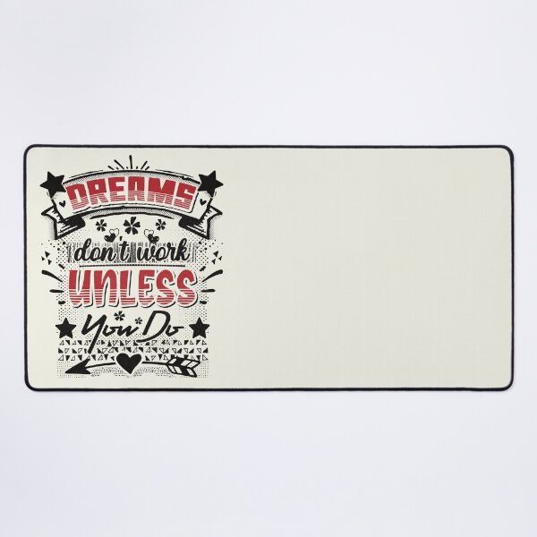 Item preview, Dreams don't work unless you do - funny saying designed and sold by VichallanStudio.