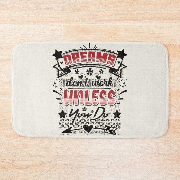 Item preview, Dreams don't work unless you do - funny saying designed and sold by VichallanStudio.