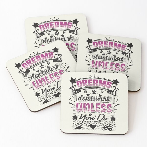 Item preview, Dreams don't work unless you do - funny saying designed and sold by VichallanStudio.