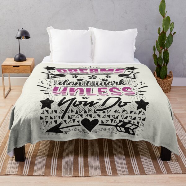 Item preview, Dreams don't work unless you do - funny saying designed and sold by VichallanStudio.