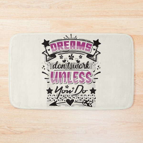 Item preview, Dreams don't work unless you do - funny saying designed and sold by VichallanStudio.