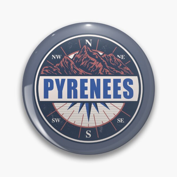 Item preview, Pyrenees Mountains Vintage Mountain Hiking Design designed and sold by CynthiaGraphics.