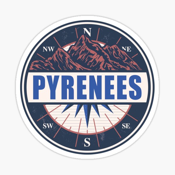 Item preview, Pyrenees Mountains Vintage Mountain Hiking Design designed and sold by CynthiaGraphics.