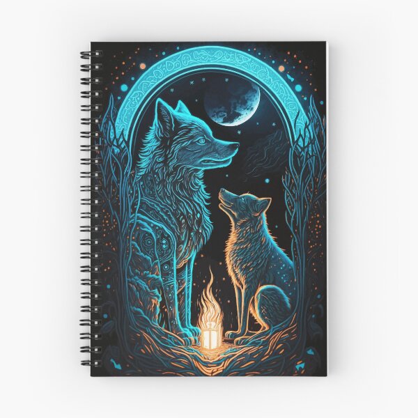 Item preview, Wolf & glowing night tarot designed and sold by Visual-wallart.
